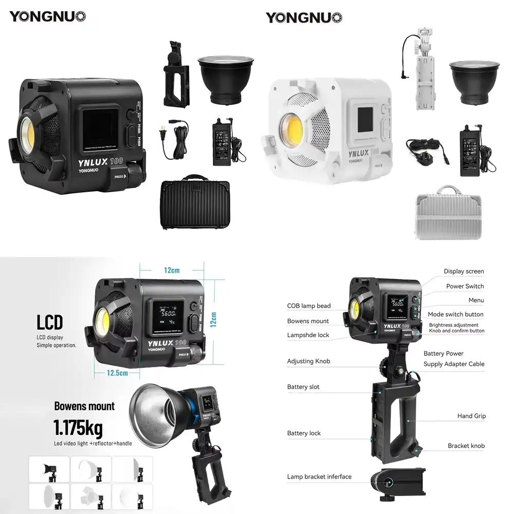 Photography Lighting Video - YONGNUO YNLUX100 100W 3200K-5600K Компактный ручной