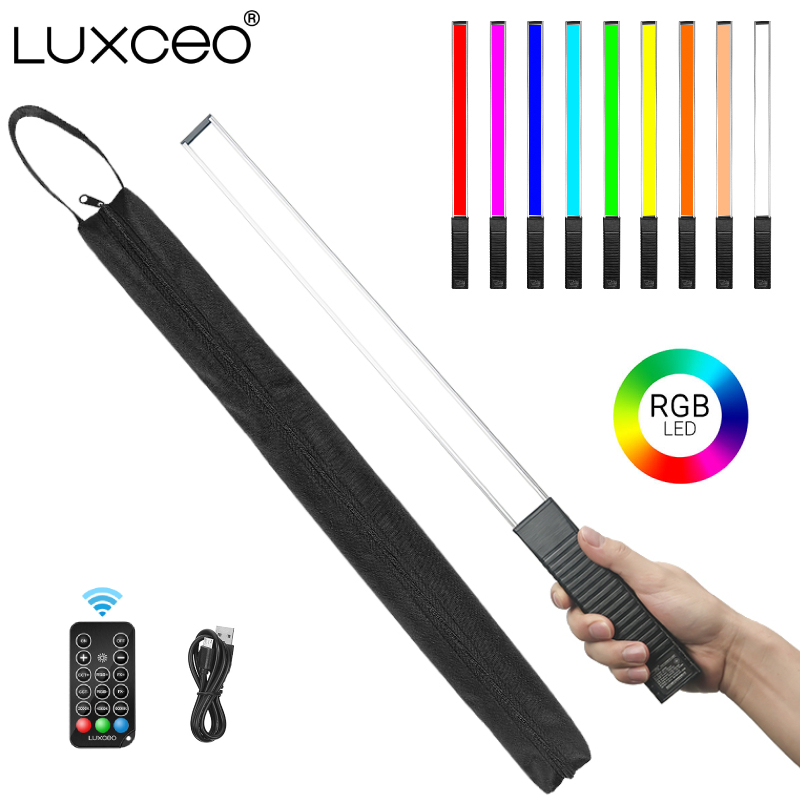 Torjim Rgb Photography Video Lighting - LUXCEO Q508A Ручная RGB видеолампа Светодиодная