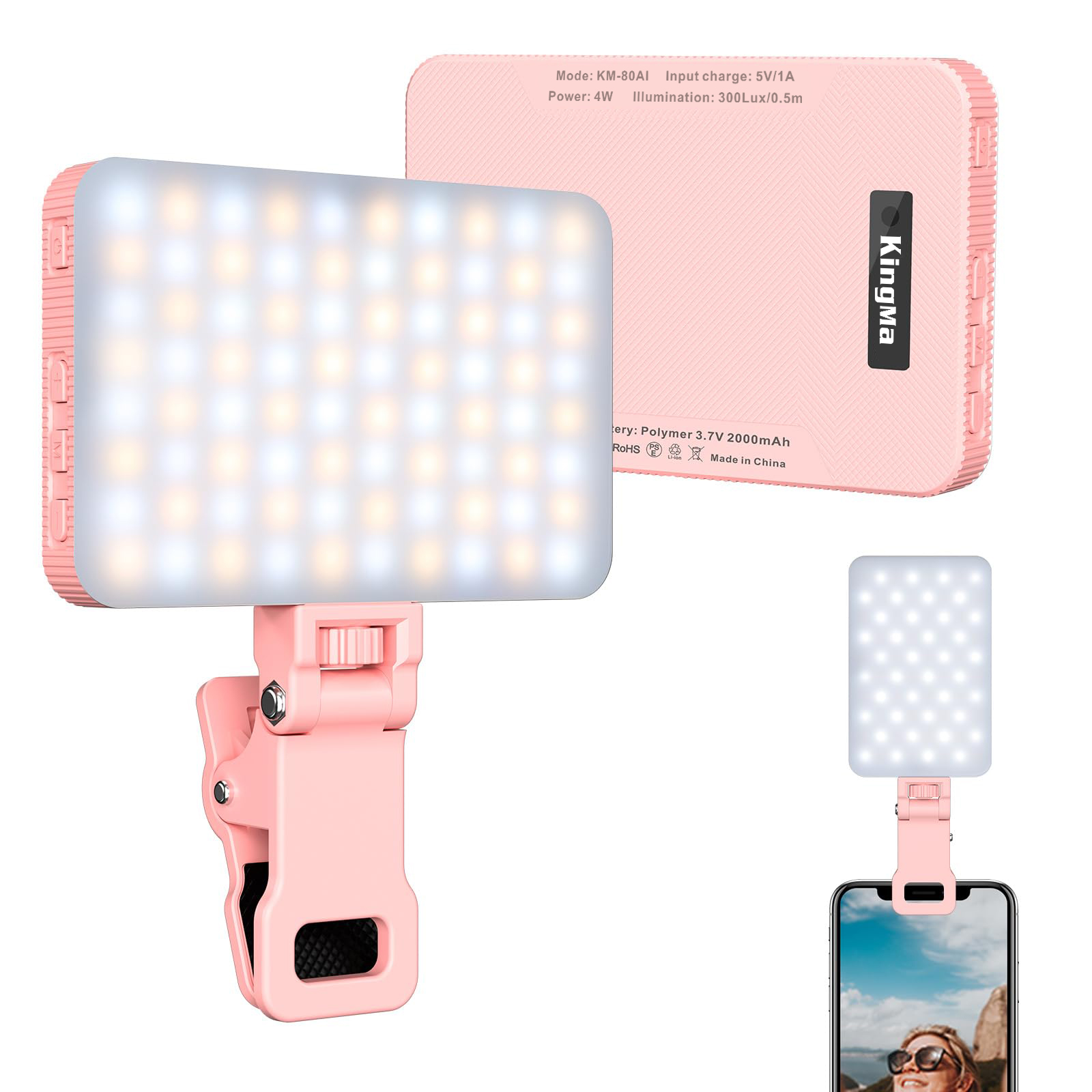 Photography Lighting Products - Перезаряжаемый фотографический штатив King Ma Pink-портативный
