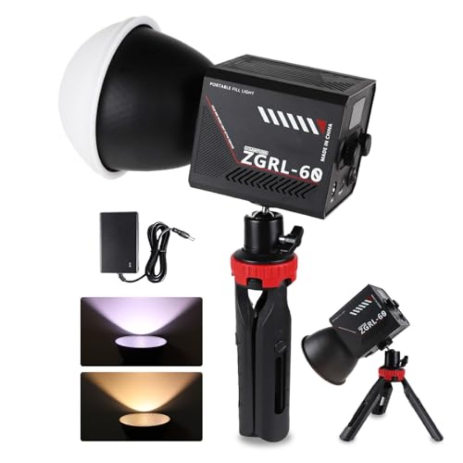Photography Lighting Video - 60-ваттный COB LED видеосветильник, портативный, с