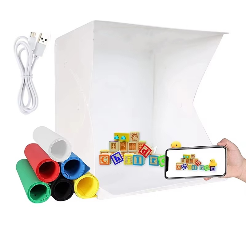 Photography Lighting Setup - Складной лайтбокс, портативная фотостудия с LED-подсветкой,