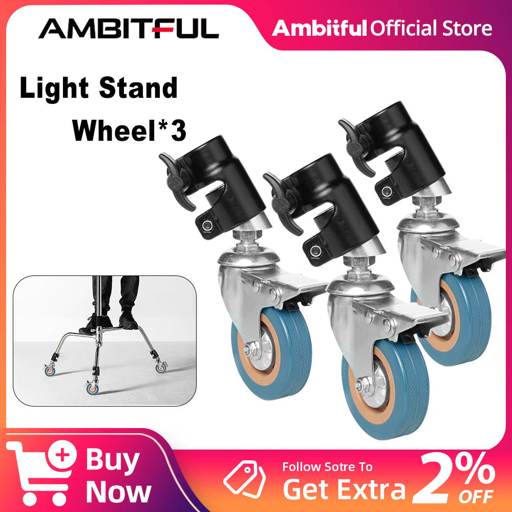 Photography Lighting Setup - AMBITFUL 3 шт. C-подставка поворотный ролик