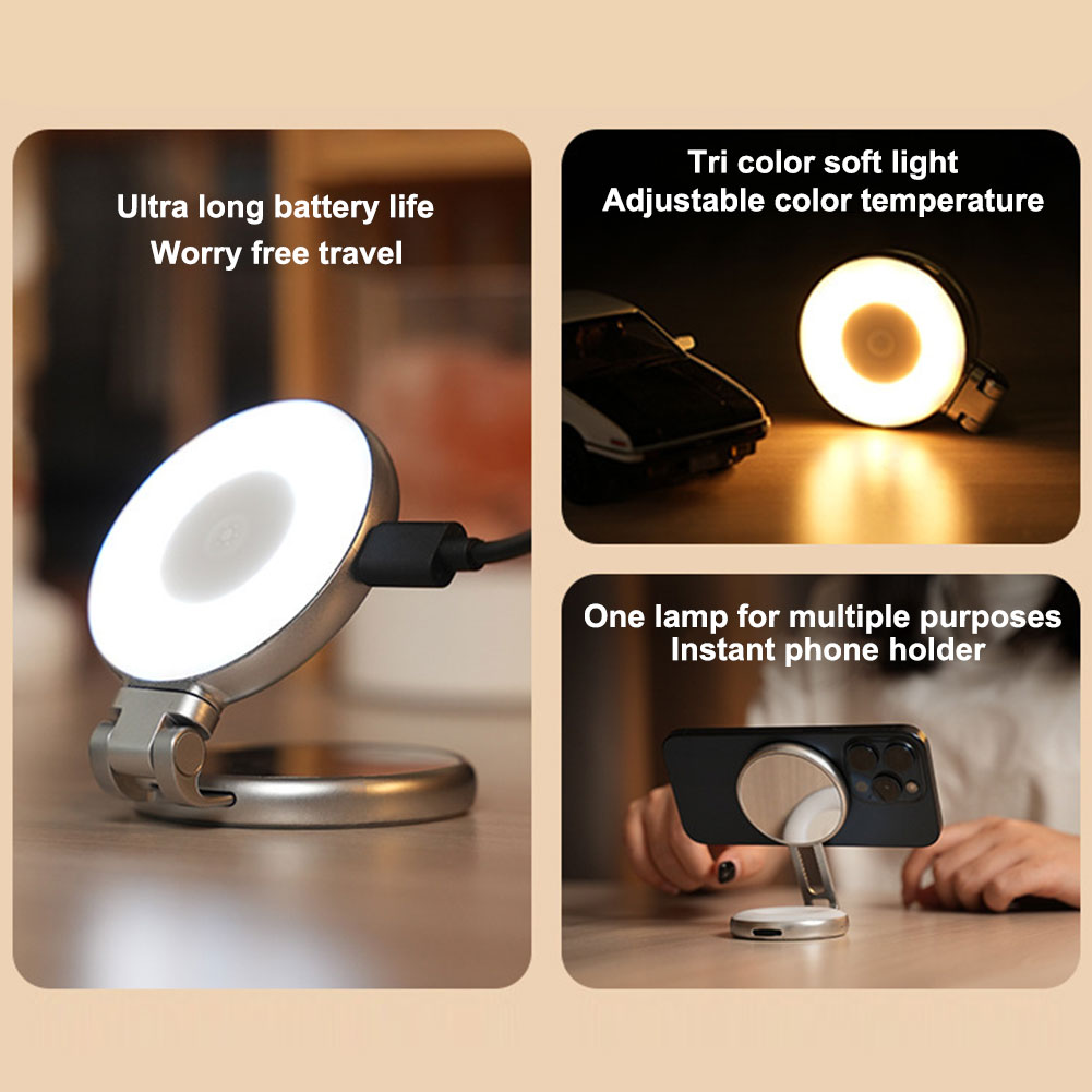 Photography Lighting Video - Магнитный светильник для селфи 3-в-1 с