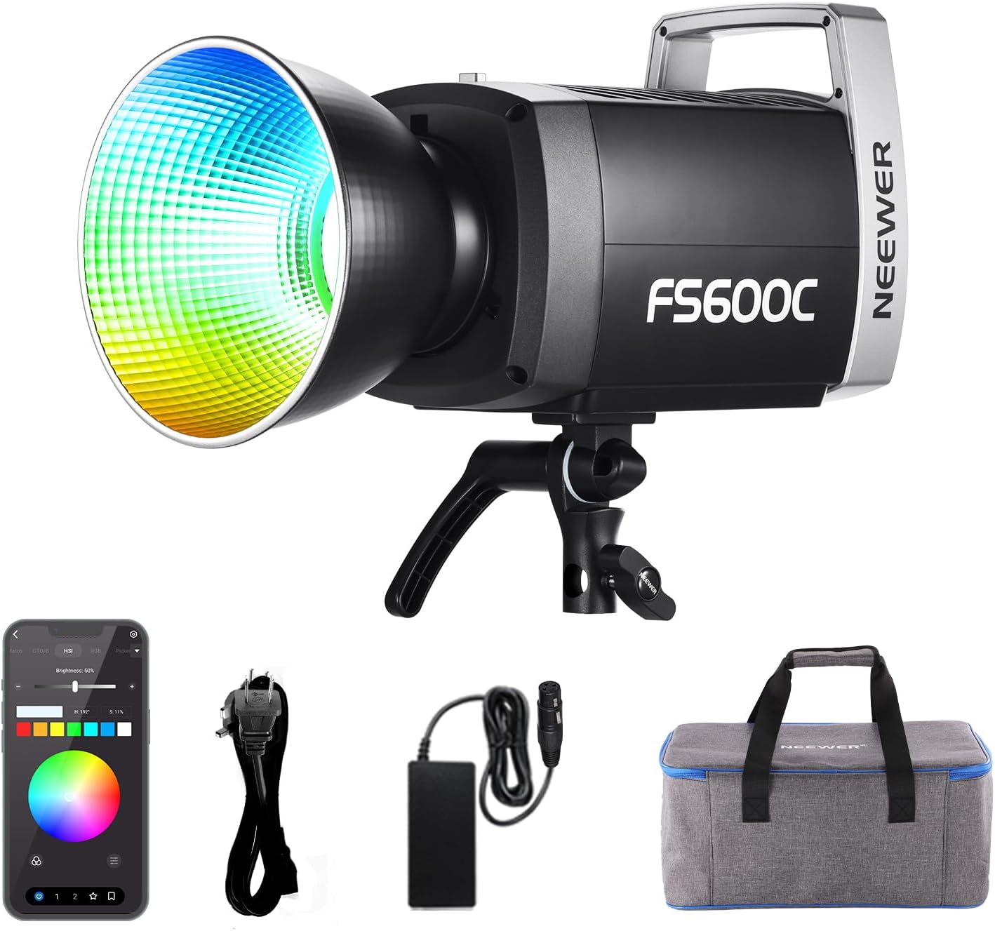 NEEWER FS600C 600W RGB COB LED – обзор и цена Photography Lighting App