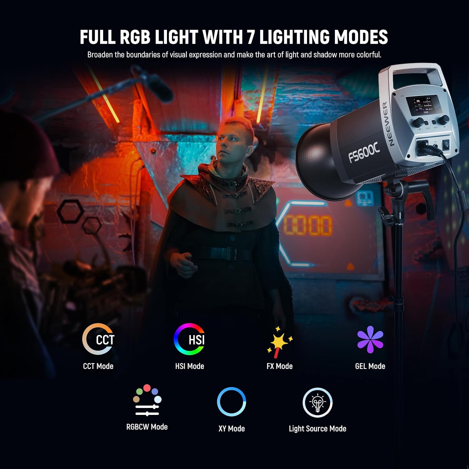 NEEWER FS600C 600W RGB COB LED – обзор и цена Photography Lighting App