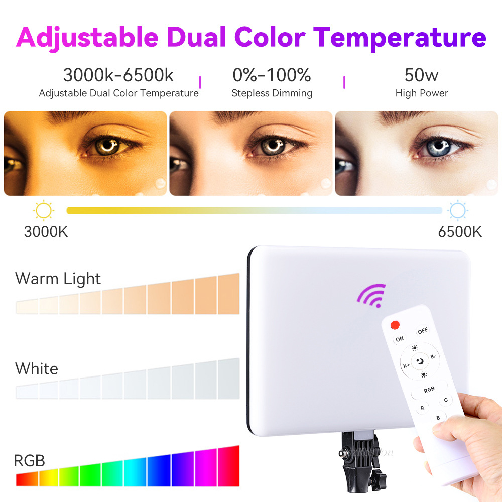 RGB 14 дюймов светодиодный све – обзор и цена Photography Lighting Board