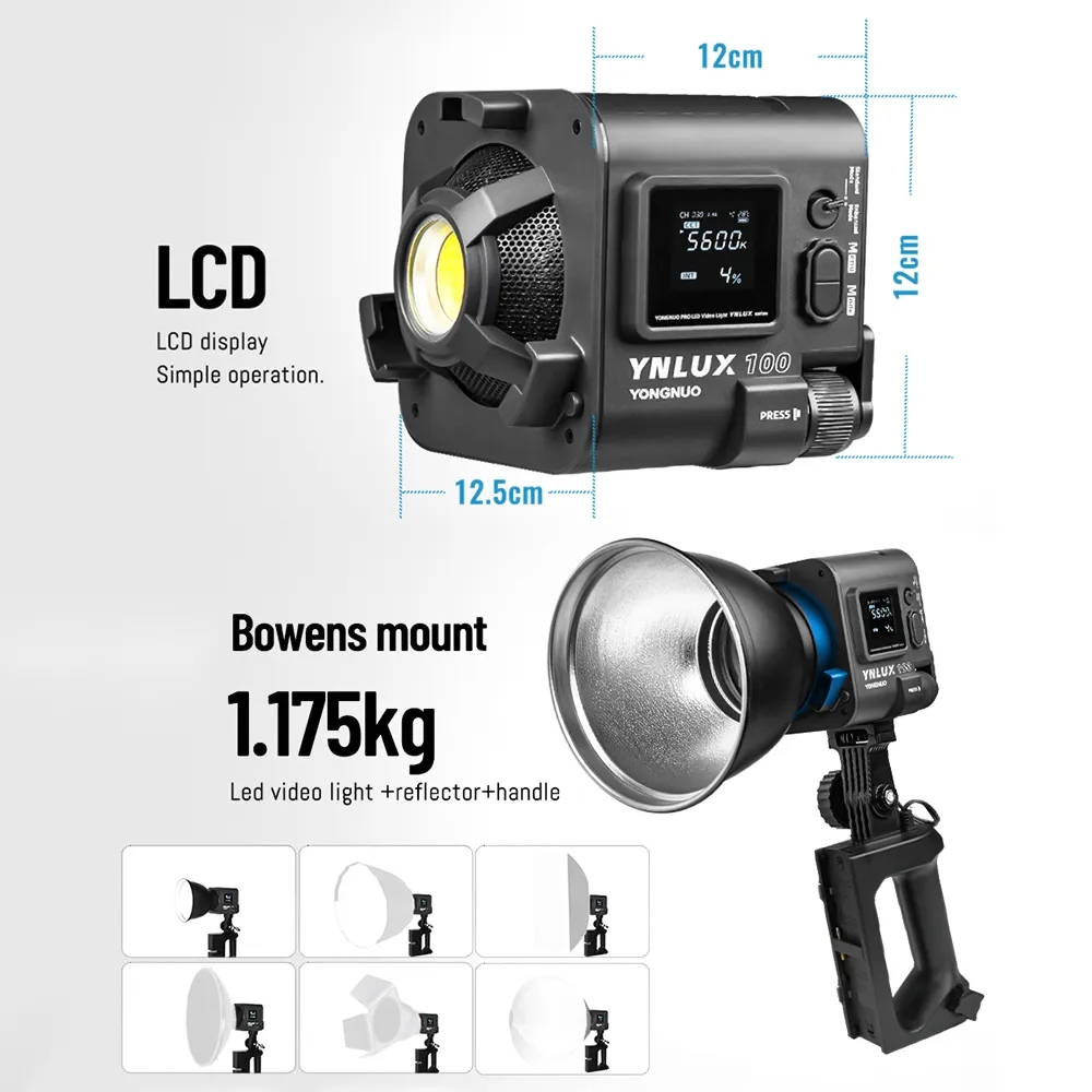 YONGNUO YNLUX100 100W 3200K-56 – обзор и цена Photography Lighting Video