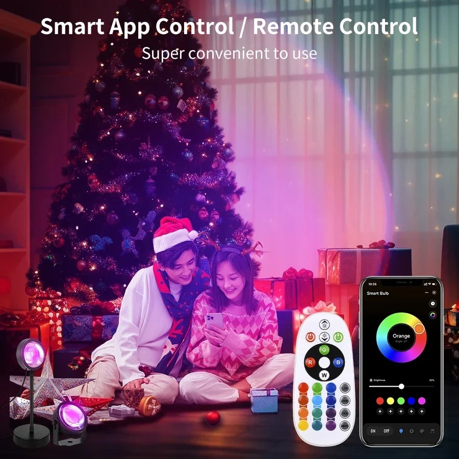 Tuya Smart Led Sunset Проектор – обзор и цена Photography Lighting App