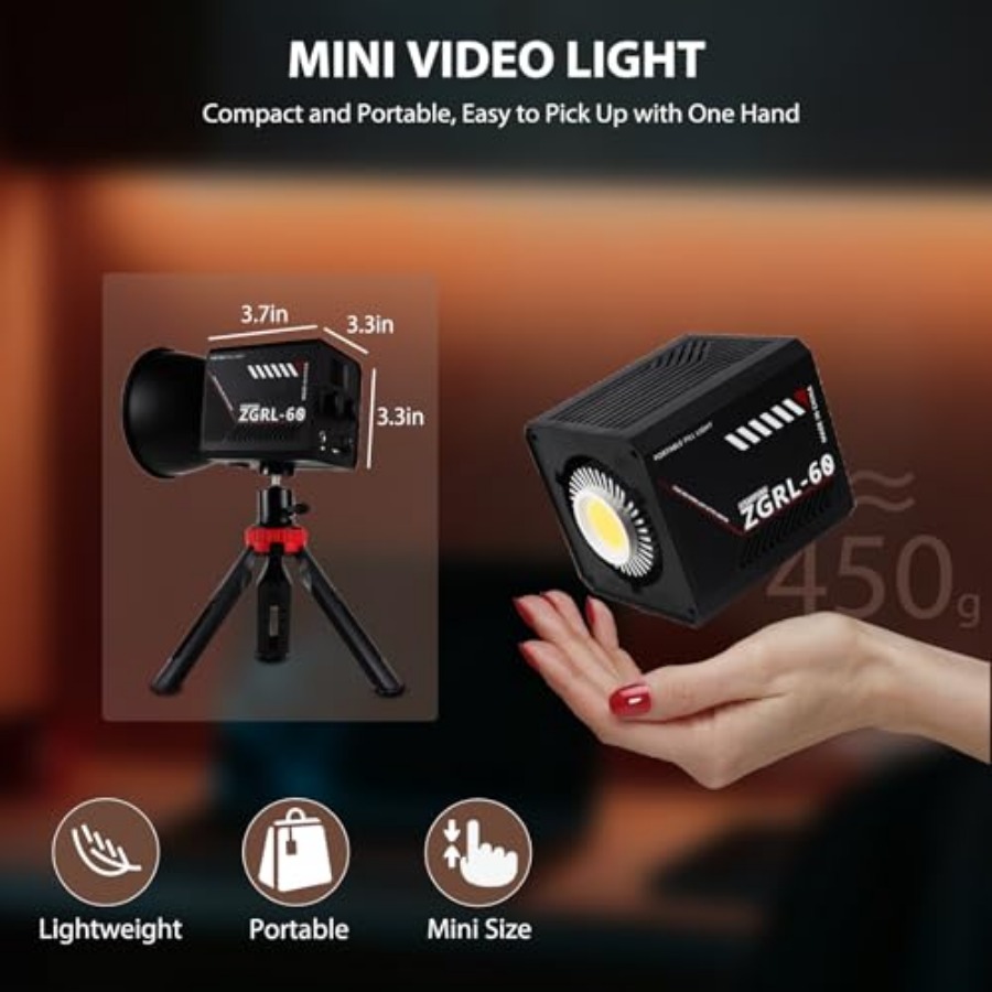 60-ваттный COB LED видеосветил – обзор и цена Photography Lighting Video