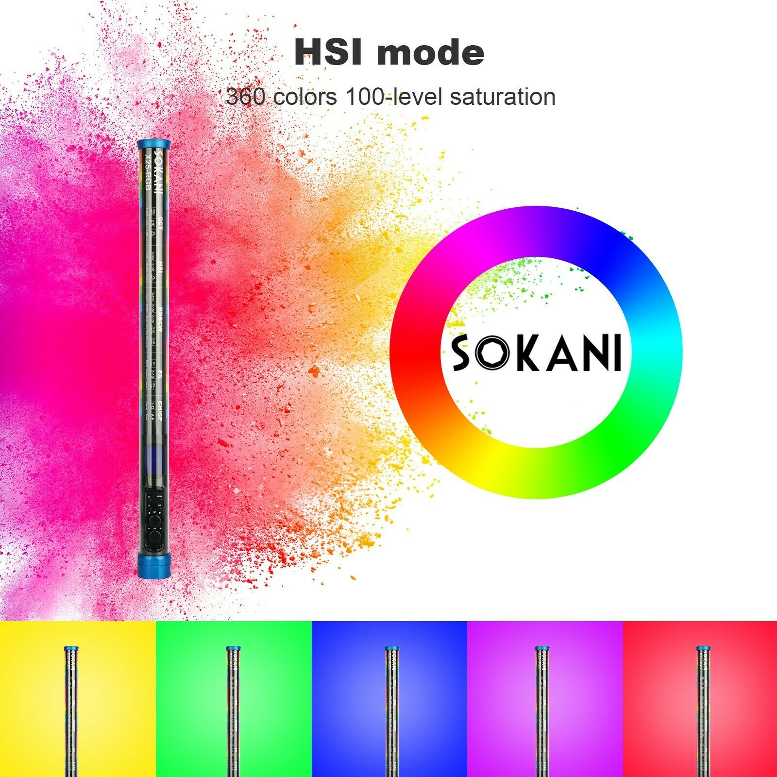 Sokani X25 RGB светодиодный св – обзор и цена Torjim Rgb Photography Video Lighting
