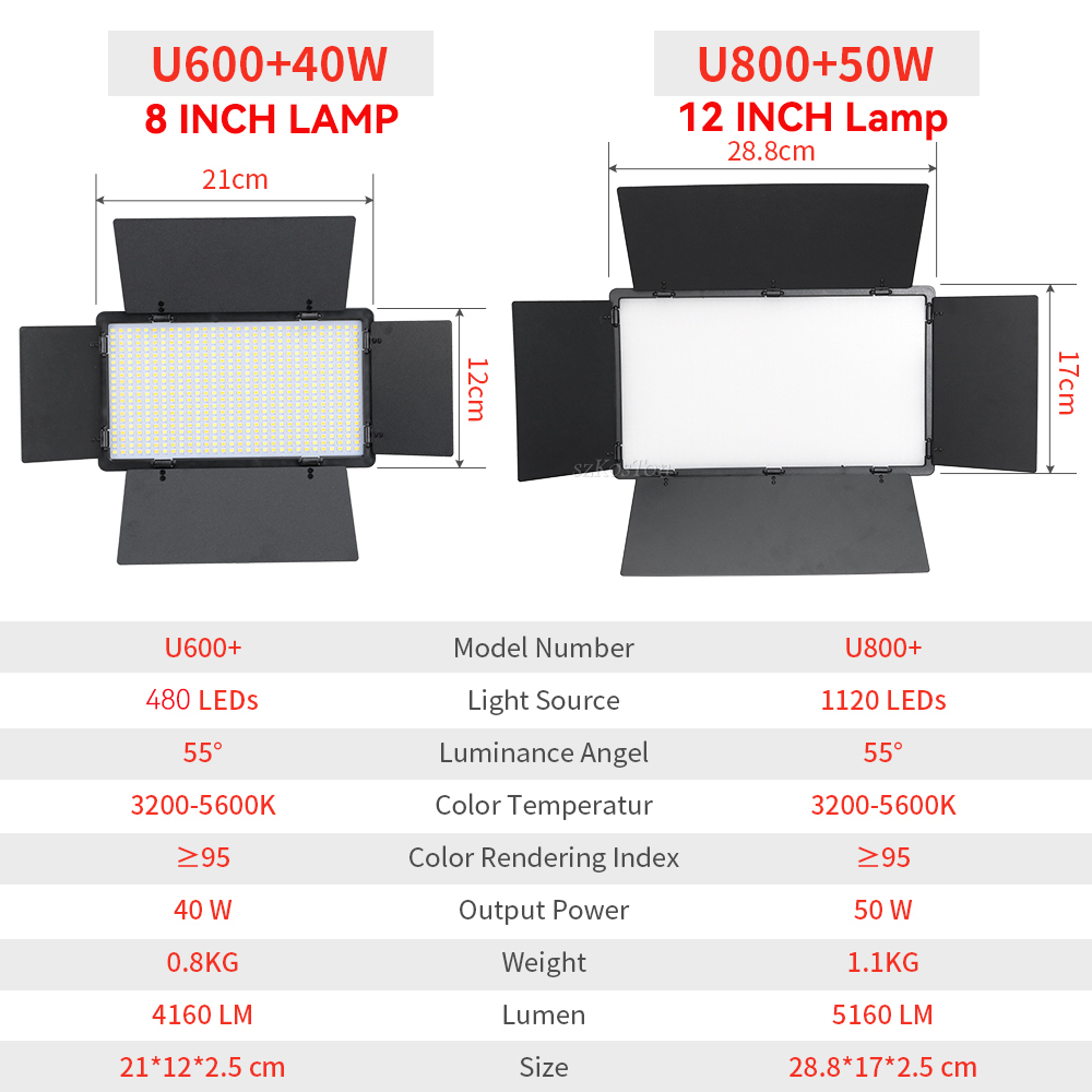 Светодиодсветильник лампа U800 – обзор и цена Photography Lighting Board